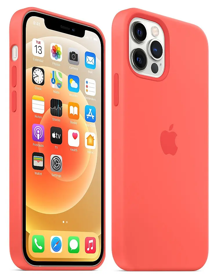 Оригінальний силіконовий чохол Apple Silicone Case MagSafe MHL93ZM/A для iPhone 12 Pro Max (6.7") Pink Citrus - фото 4