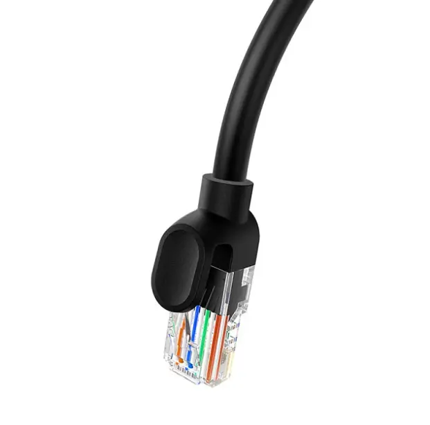Кабель патч-корд RJ45 Baseus High Speed ​​CAT5 Gigabit Ethernet Cable (Round Cable) 3m B00133206111-04 Black - фото 3