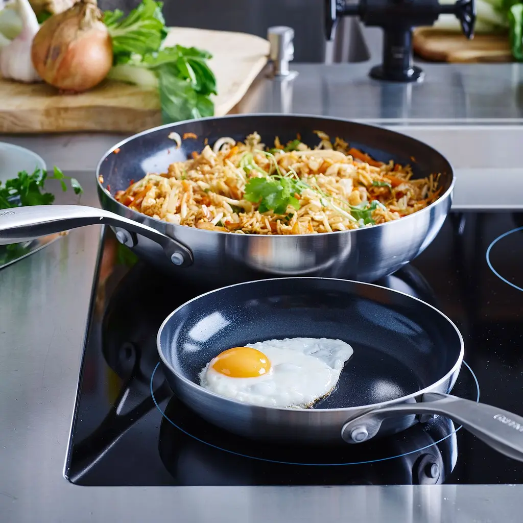 Набір сковорідок GreenPan Geneva 20 см 28 см 2 шт. (CC004783-001) - фото 2