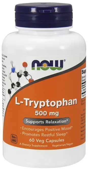 Триптофан Now Foods L-Tryptophan 500 мг 60 капс
