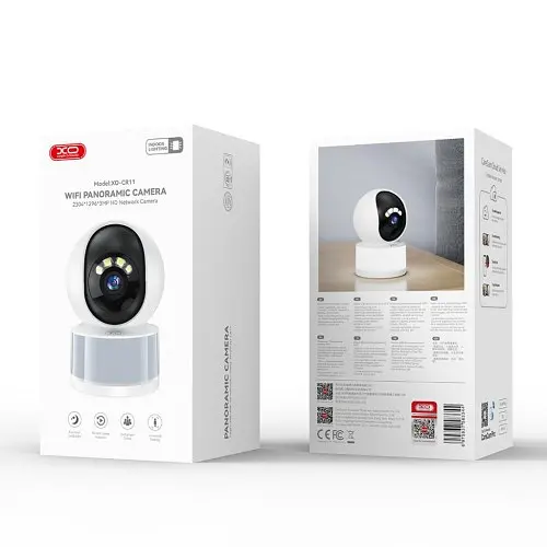 Зовнішня камера спостереження XO CR11 XingYue 300W Піксель Indoor Lighting Camera (2.4G Wireless) Біла 6975837583344 - фото 2
