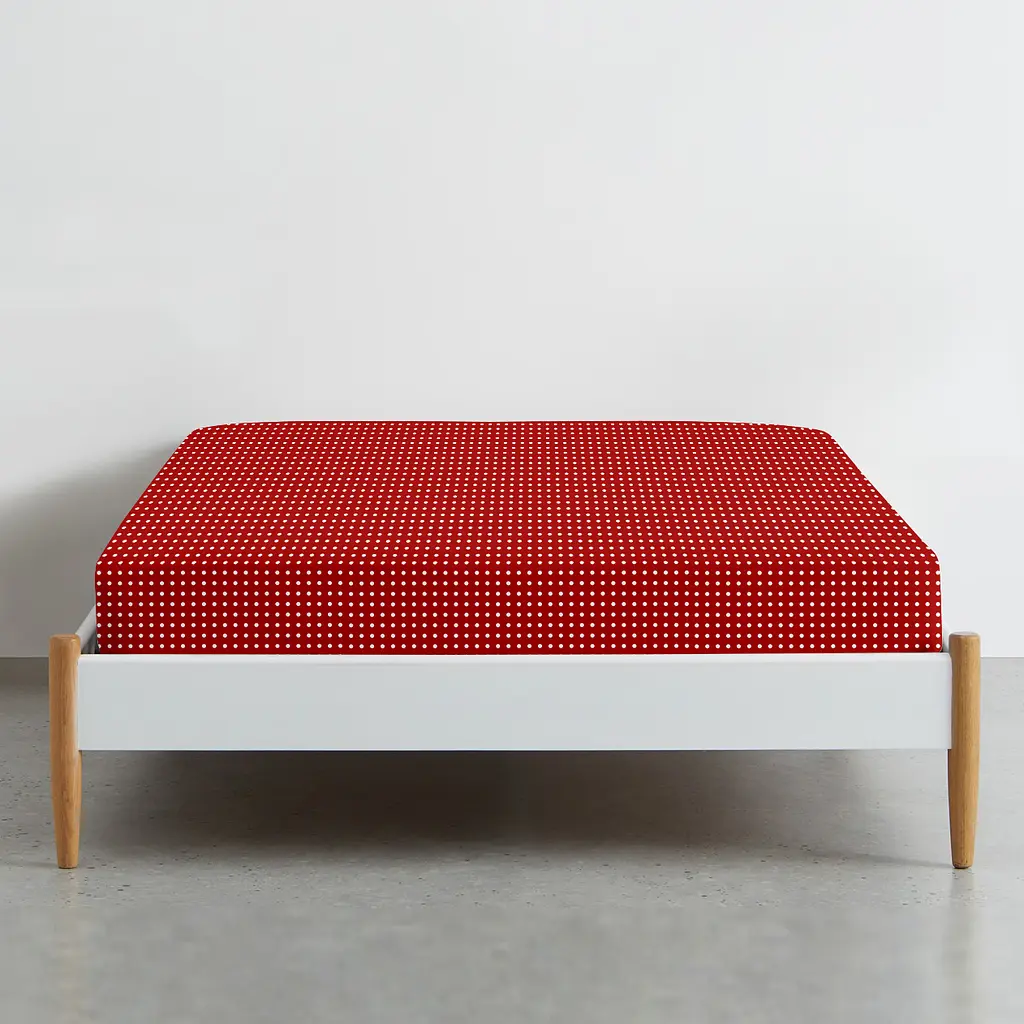 Простирадло на резинці для коляски та люльки Cosas Red Dots 40х80х5 см (DropRed-4009_FittedStroller_40х80) - фото 2