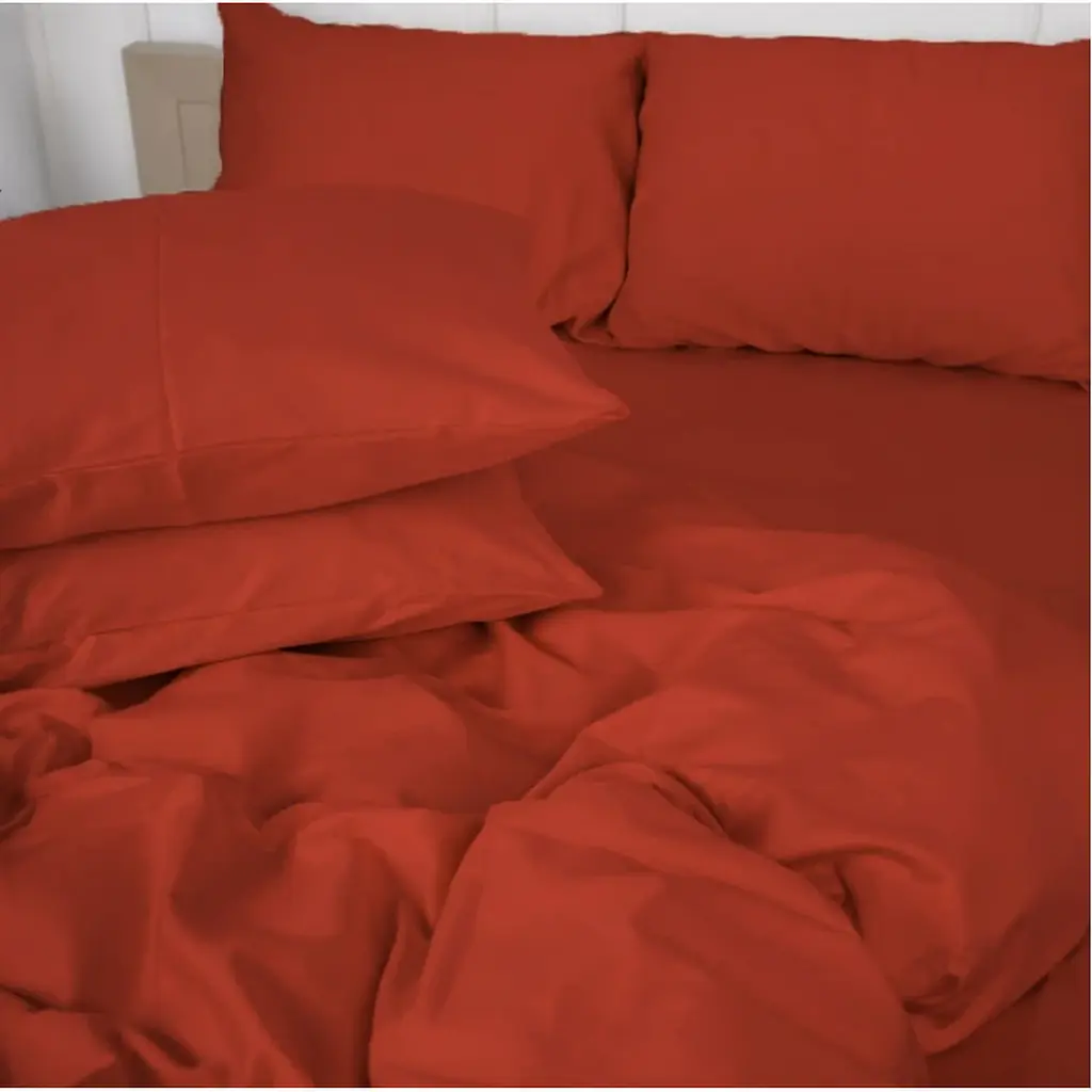 Простирадло на резинці MirSon Satin Premium 0081 Terracotta 140х70 см (2200010929256) - фото 2