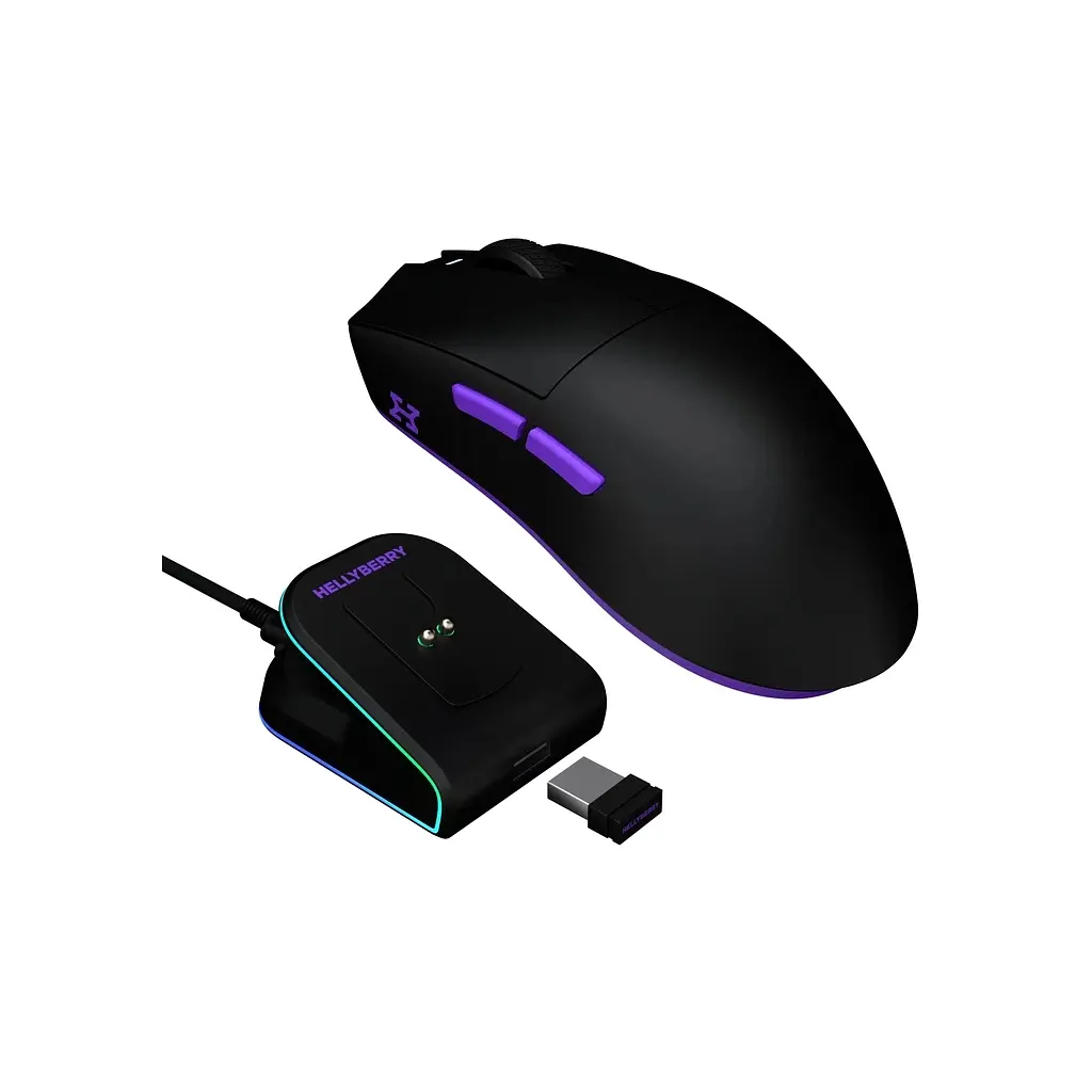 Мишка Hator Hellyberry HM47 Wireless Black/Violet (HM47_black_violet) - фото 3