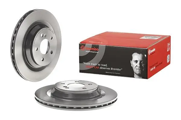Диск гальмівний задній вентильований Mercedes S-class, Sl 01-13р Brembo (09.A818.11) - фото 2