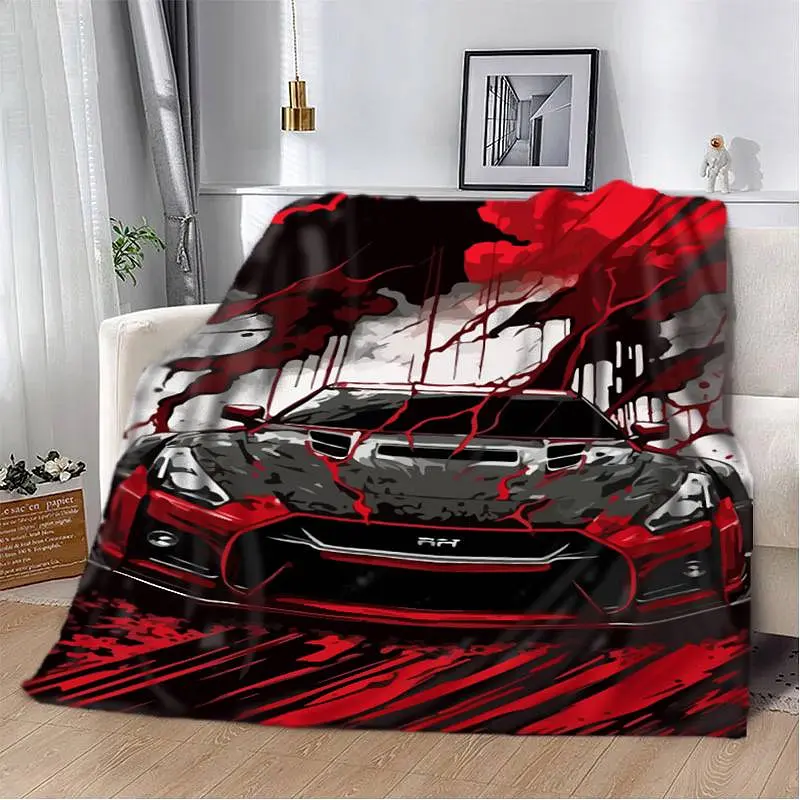 Плед 3D Nissan GTR швидкість та адреналін 12024 135х160 см