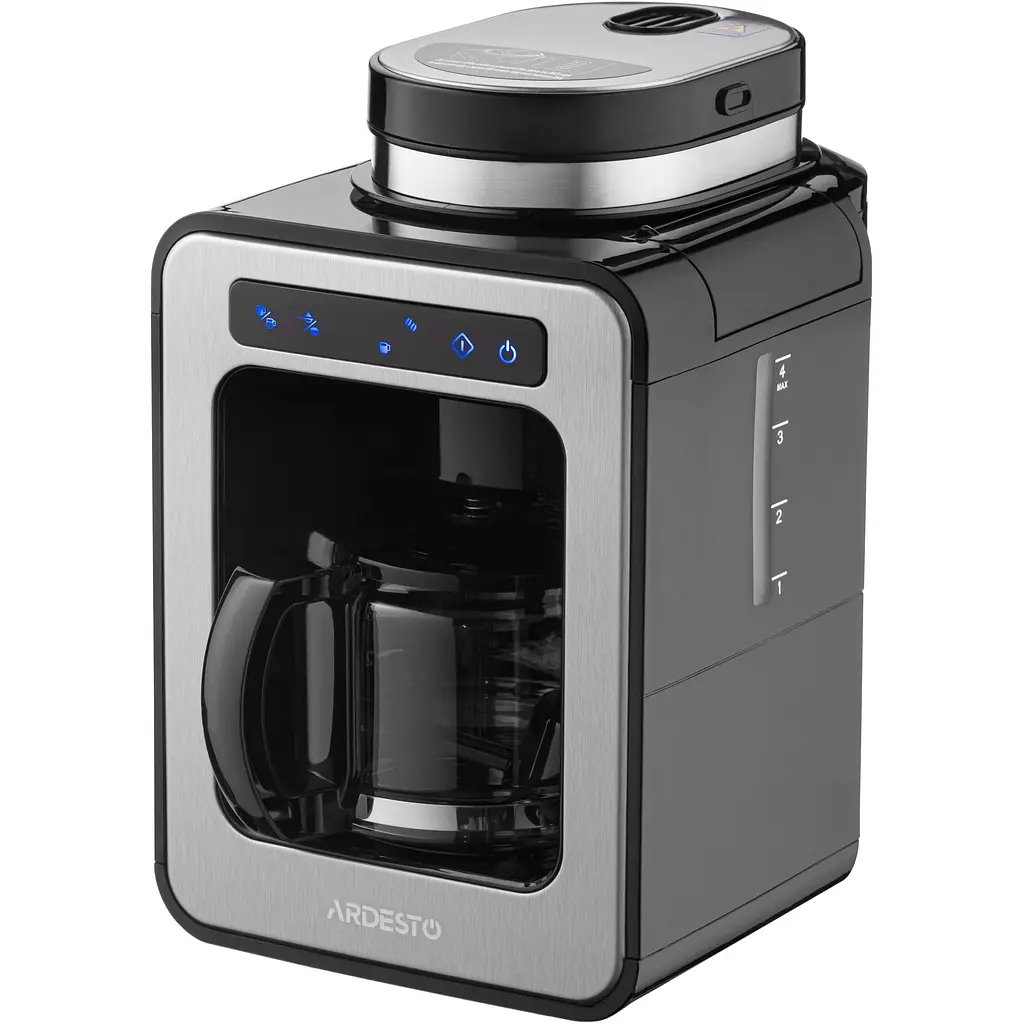 Кофеварка Ardesto капельная 0.6л зерно+молотая, дисплей серебристо-черный - фото 10