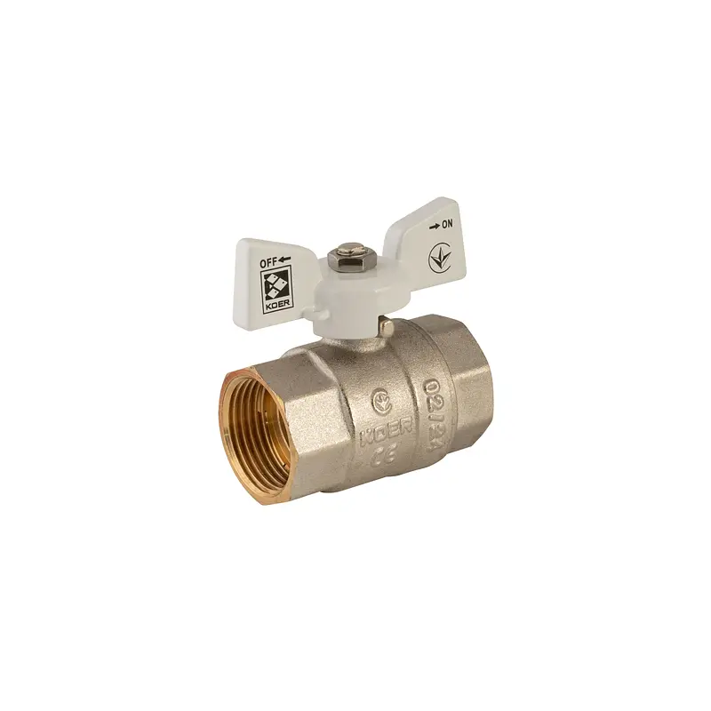 Кран кульовий Koer 1" ГГМ (KR.217.W) білий KR0180 - фото 4