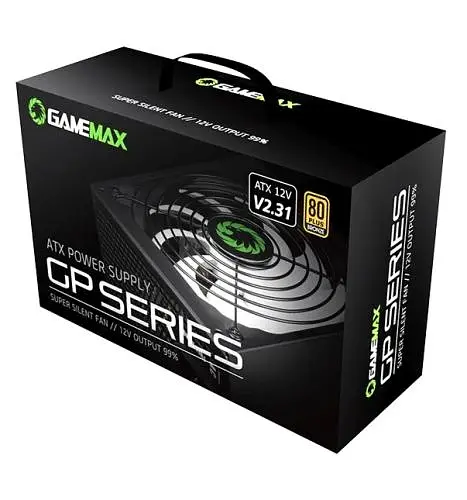 Блок живлення 650 Вт, GameMax GP-650, Black, 80+ Bronze, Active PFC, 14 см, 3xMolex / 5xSATA / 2x6+2-pin / 1x4+4-pin / 1x20+4-pin, захист OVP / UVP / SIP / OCP / OLP / OPP / SCP - фото 5