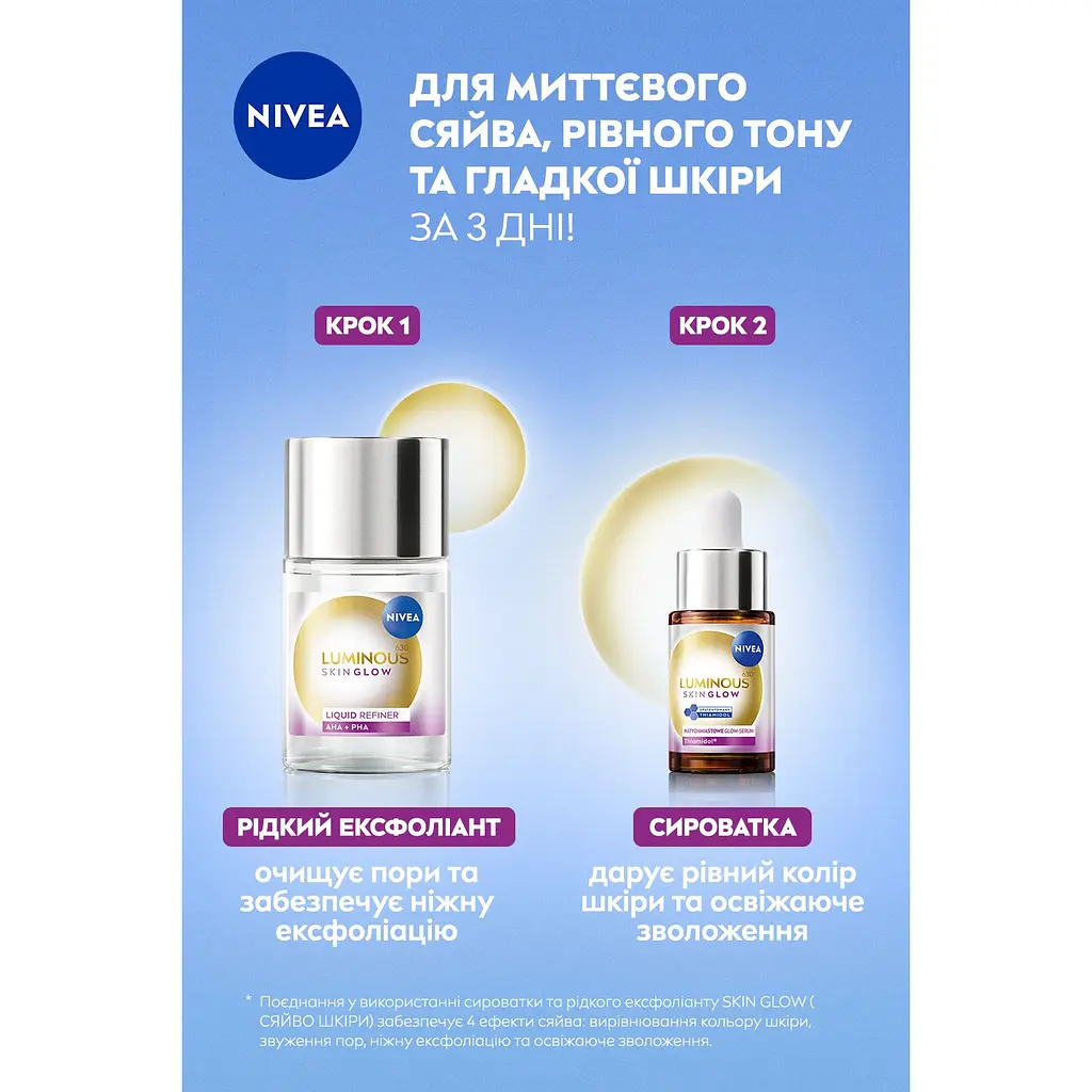 Эксфолиант жидкий NIVEA Luminous 630 Skin glow 100 мл - фото 6