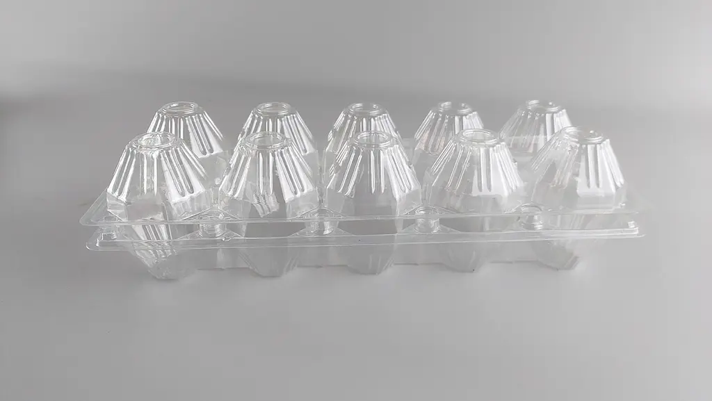 Упаковка для курячих яєць XXL, 10 комірок, 50 шт, форма прямокутна, колір прозорий, ПЕТ для зберігання і транспортування - фото 2
