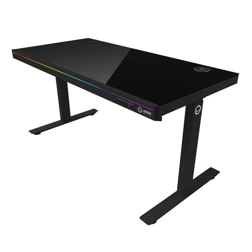 Геймерский стол Lorgar PRO 80G Glass Black (LRG-DP80G) - фото 5