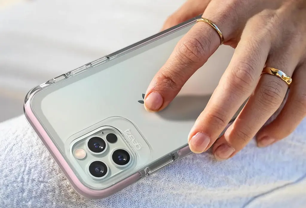 Протиударний прозорий чохол GEAR4 Piccadilly D3O з антимікробним покриттям для iPhone 11 Pro (5.8") Pink + Transparent - фото 7