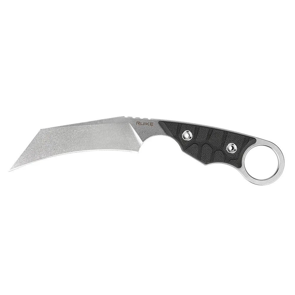 Ніж фіксований туристичний Ruike FS68, (8.6 см) 14C28N/G10 чорний - фото 2