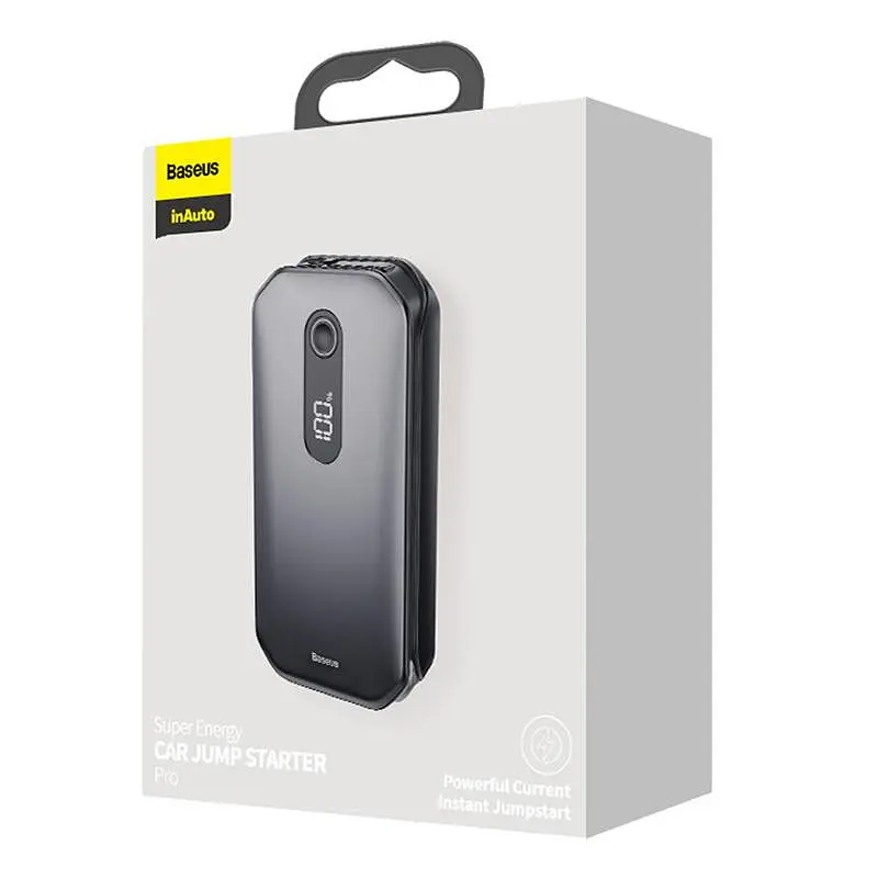 Пусковий пристрій (бустер) для автомобіля Baseus Super Energy Pro+ 12000mAh (C00245700111) Black - фото 6
