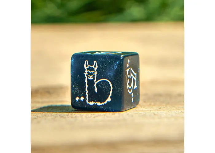 Набір кубиків Shimmering Llama Dice Set , 7 шт. (SLLA3F) - фото 4