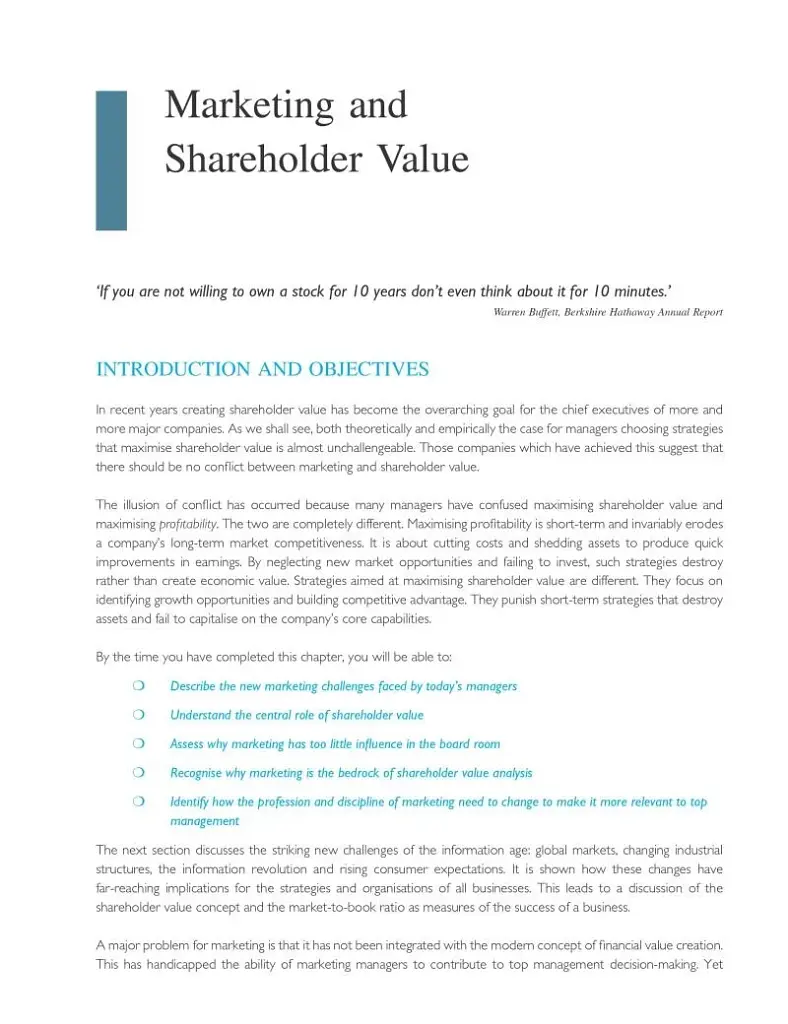 Value-based Marketing: Marketing Strategies for Corporate Growth and Shareholder Value (2nd Edition) - фото 5