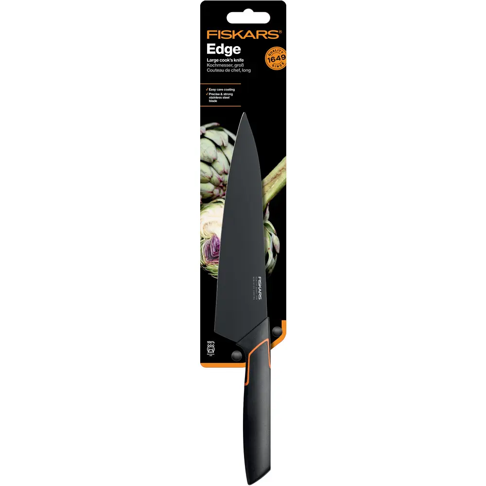 Ніж для шеф-кухаря Fiskars EDGE 19 см (1003094) - фото 3