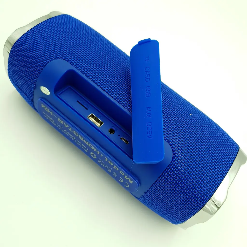 Бездротова акумуляторна колонка Bluetooth акустика FM MP3 AUX USB Hopestar H24 синій - фото 5