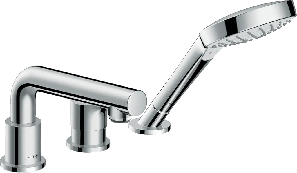 Змішувач Hansgrohe Talis S врізний на край ванни на 3 отвори 72417000 Хром