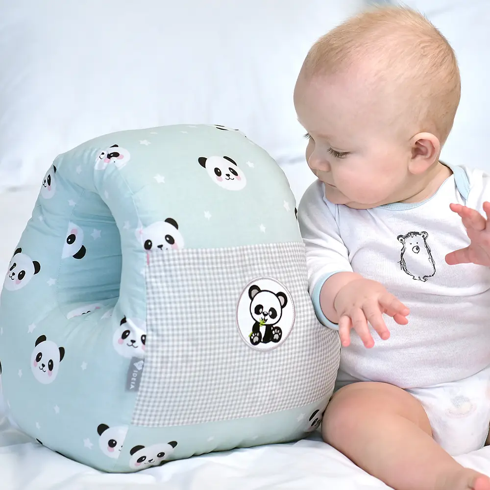 Подушка для годування Papaella Mini Панда, 28х30 см, м'ята (8-31999) - фото 10