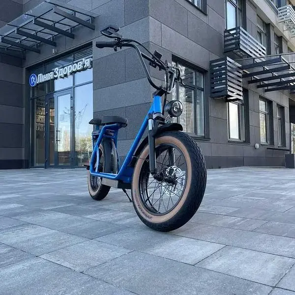 Електровелосипед Volto Cruise двомiсний 20" 1000W 20Ah + NFC блакитний - фото 3