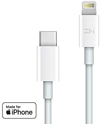 Кабель Xiaomi ZMi Cable USB-C/Lighthing 1 m White [AL870C] [59712] - фото 2