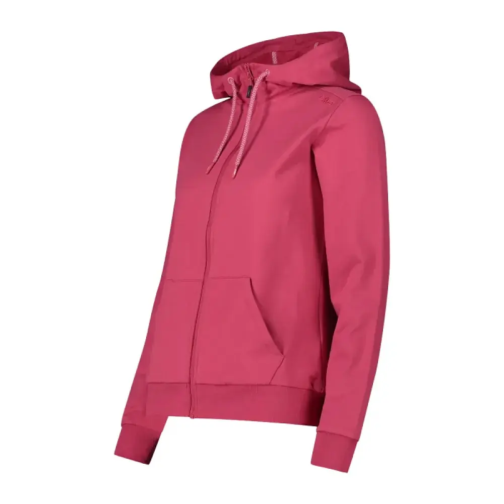Кофта CMP Women's Zip-Up Hoodie in Stretch Cotton Berry M (1097-31D4276-B852 40) - фото 2