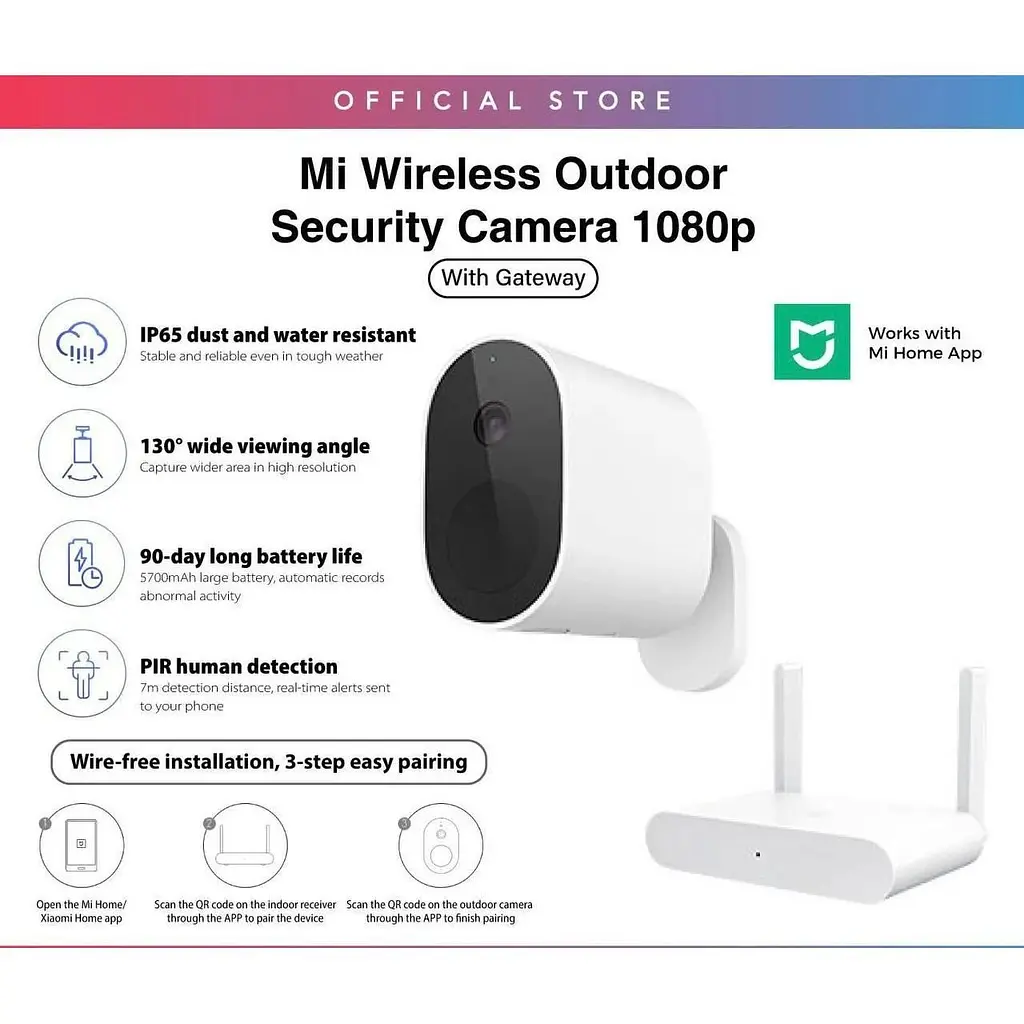 Комплект камера и роутер Xiaomi Mi Wireless Outdoor Security Camera 1080P Set BHR4435GL - фото 2