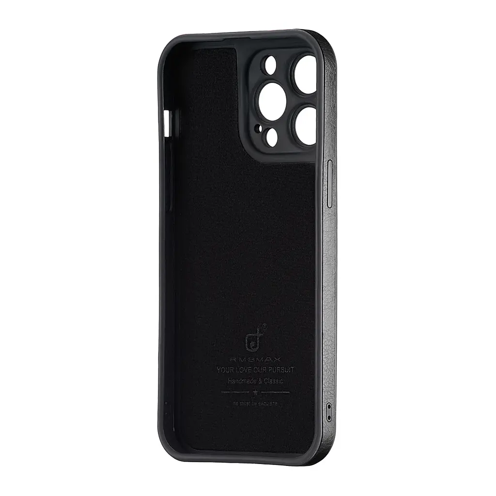 Чохол Jinduka Leather Protected Camera iPhone 14 Pro Max Black - фото 3