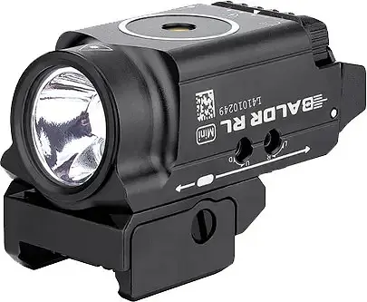 Фонарь с ЛЦВ Olight Baldr Mini Red Laser Black - фото 2