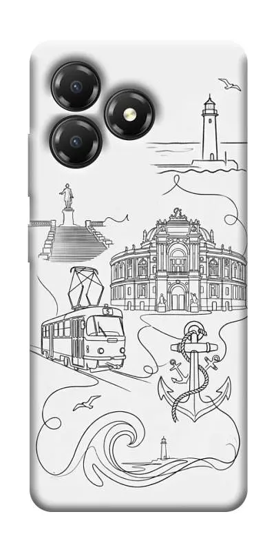 TPU чохол Demsky Odesa spirit для ZTE Blade A36