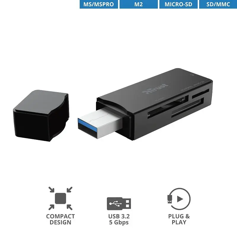 Кардридер Trust Nanga USB 3.2 - фото 3