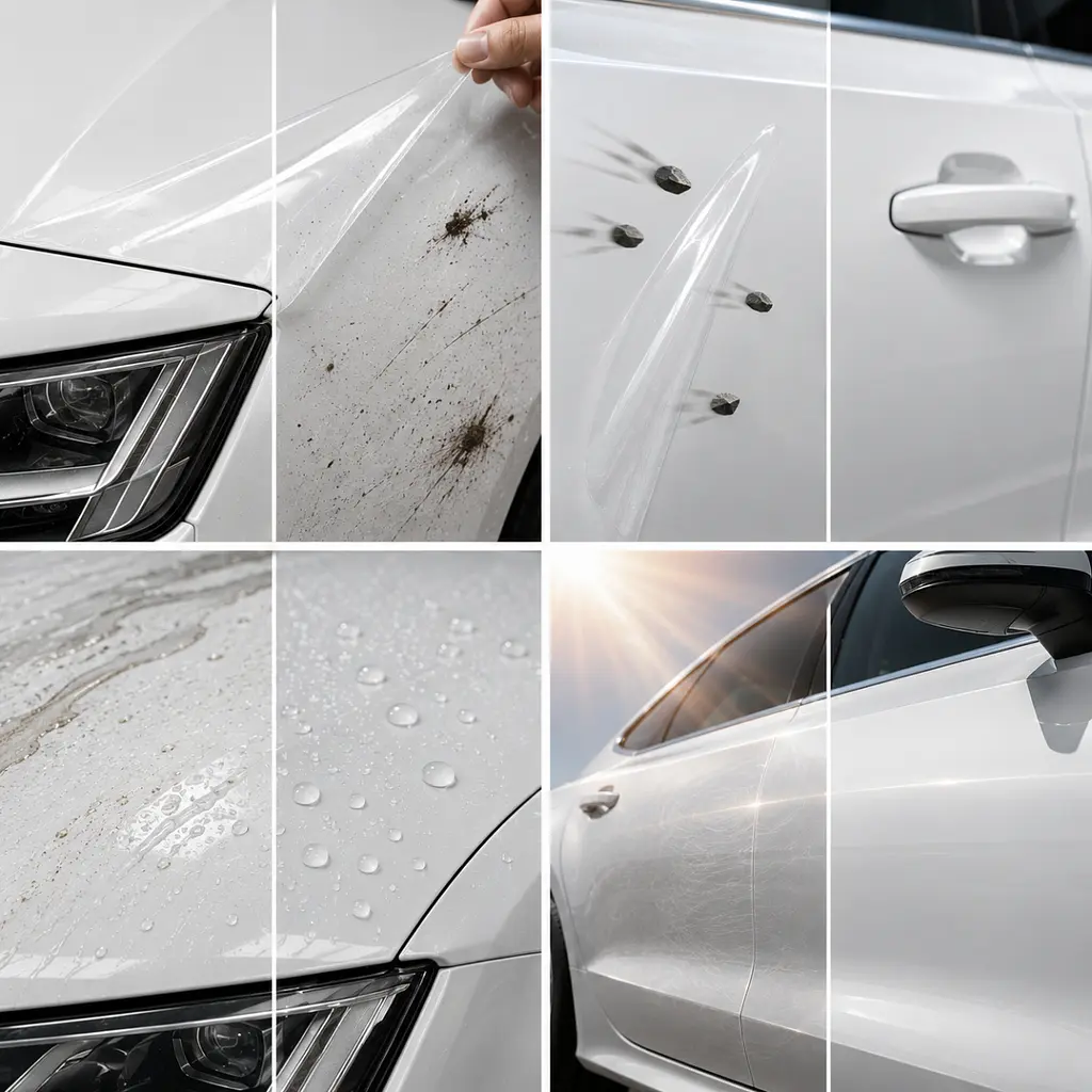 Антигравійна захисна бронеплівка за лекалами для Audi A7 4G 2010-2018 - передня частина авто (капот бампер крила)) - фото 3