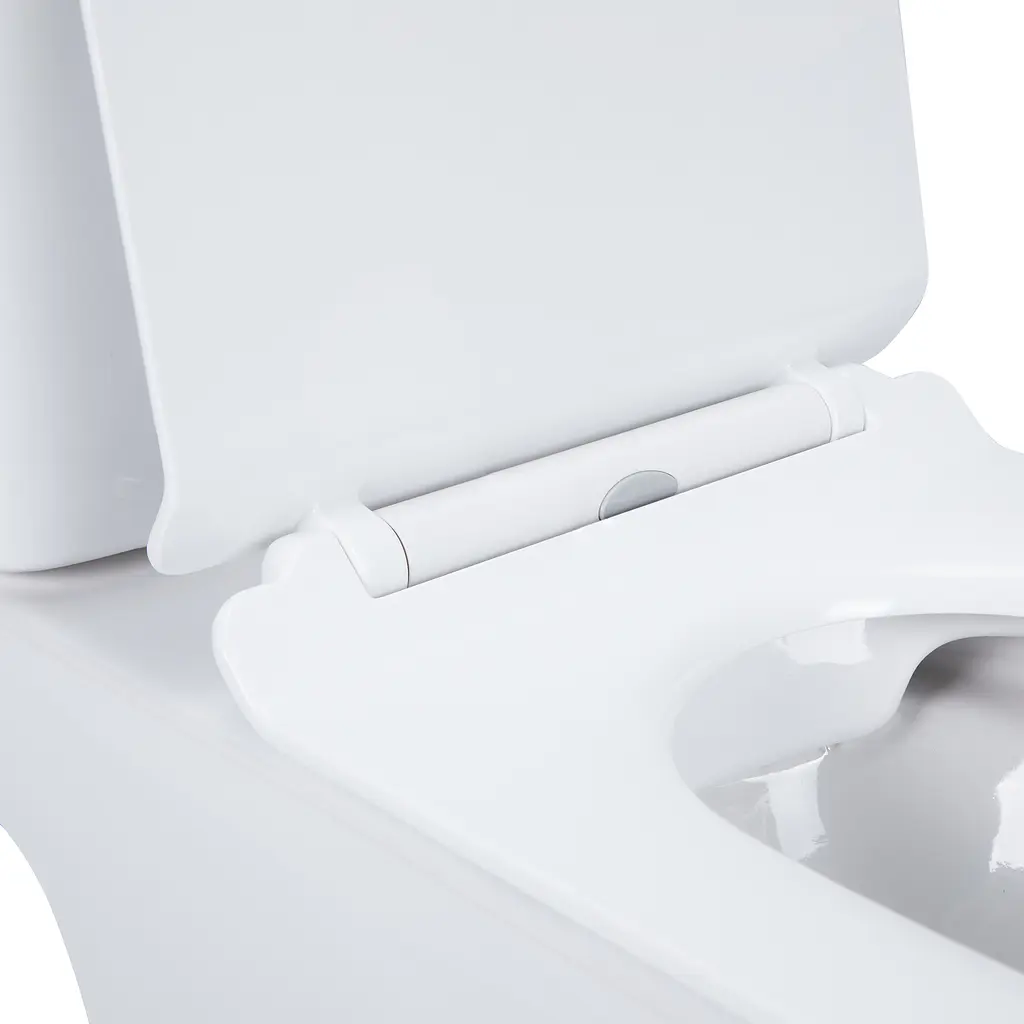 Унитаз-компакт Qtap Presto безободковый с сиденьем Soft-close QT24221217AW, Белый - фото 3