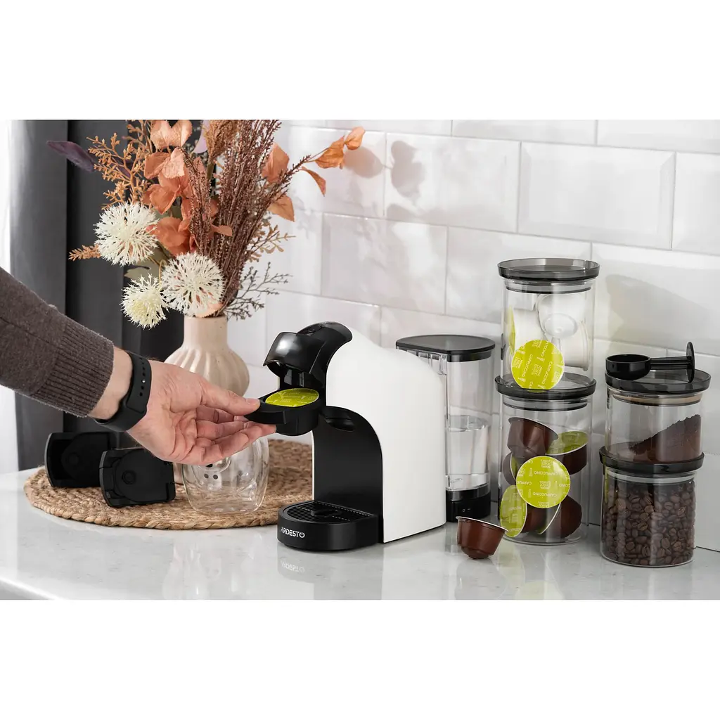 Кавоварка капсульна Ardesto 0.8 л капсули Nespresso, Nescafe Dolce Gusto біла - фото 5