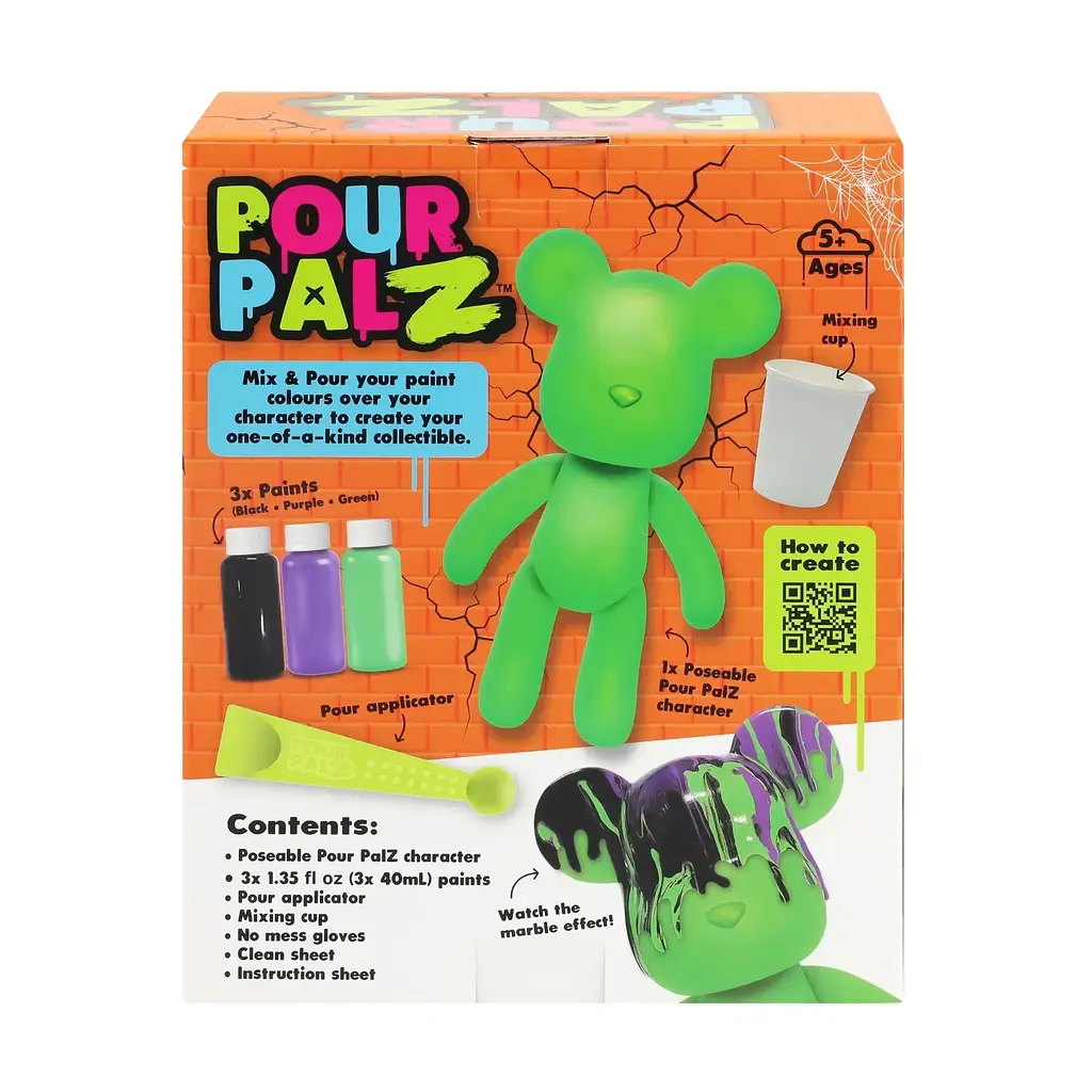 Набор для творчества ToyMonster Pour Palz Black Edition Мишка Ночь ужасов (GS-G87784/2) - фото 5