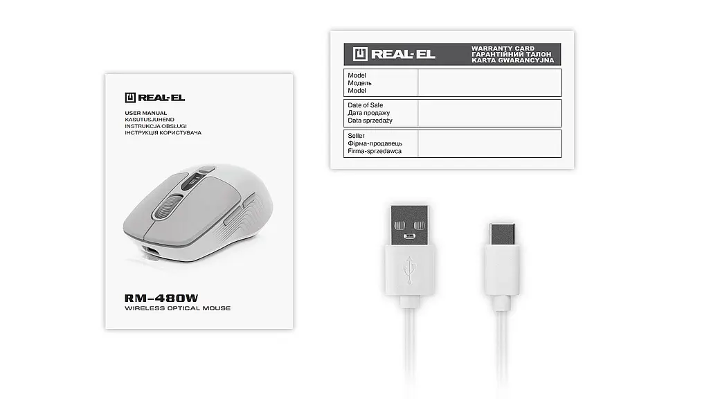 Миша бездротова REAL-EL RM-481W - фото 8