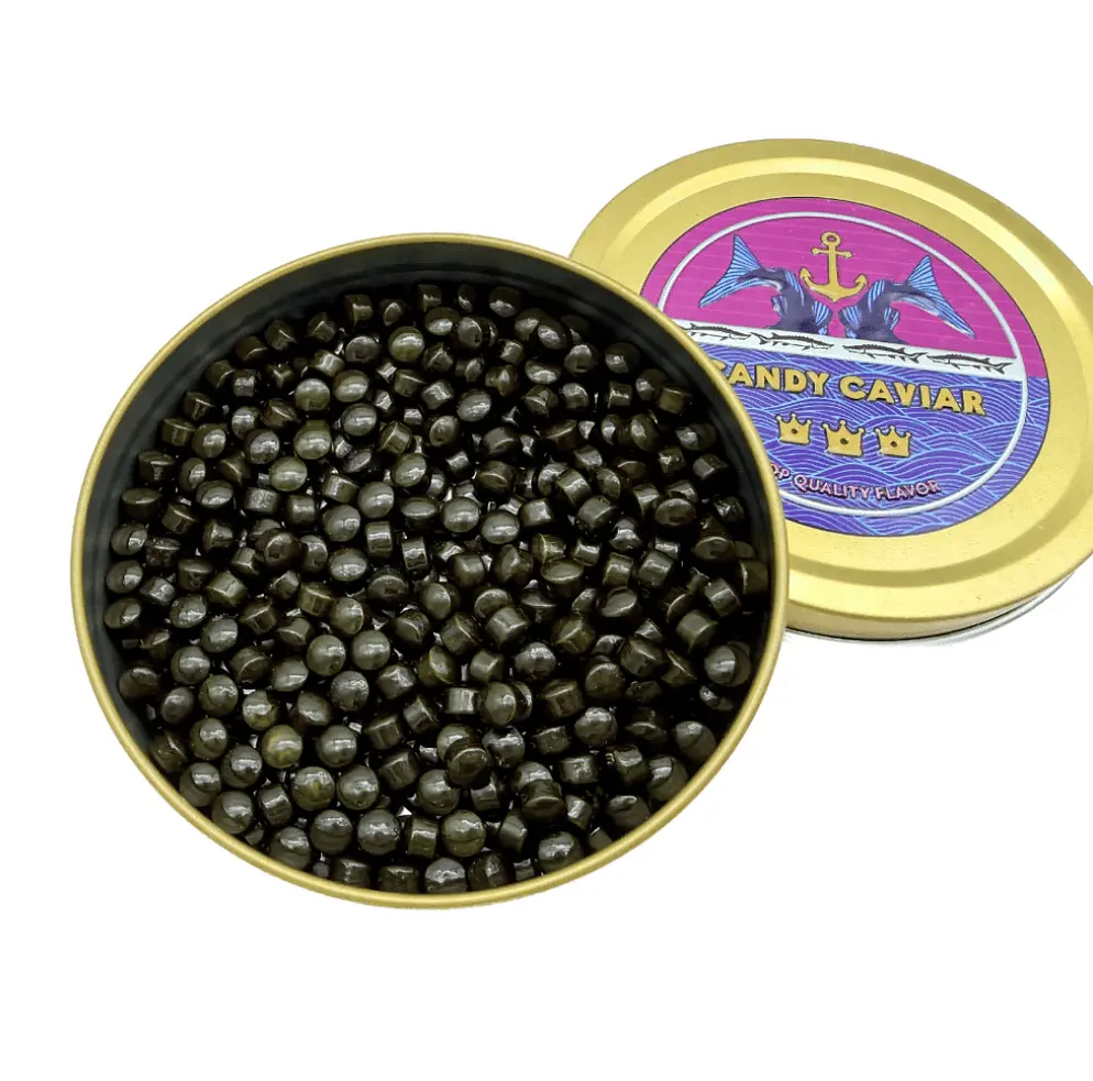 Цукерки Candy Caviar Black Raspberry Tin 42г - фото 3