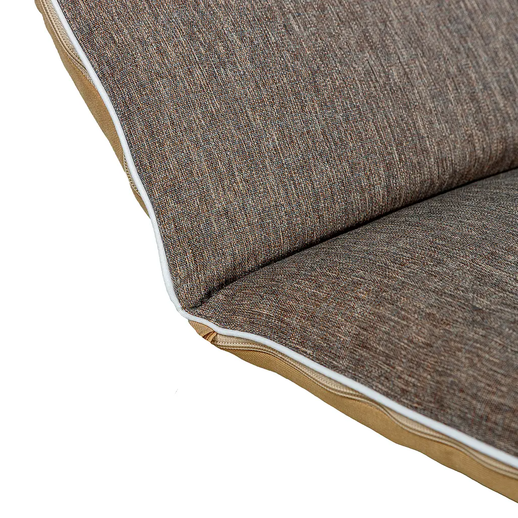 Матрас для шезлонга Ost-Fran Trio кофейно-бежевый меланж 4240, 189x58x5 см - фото 3