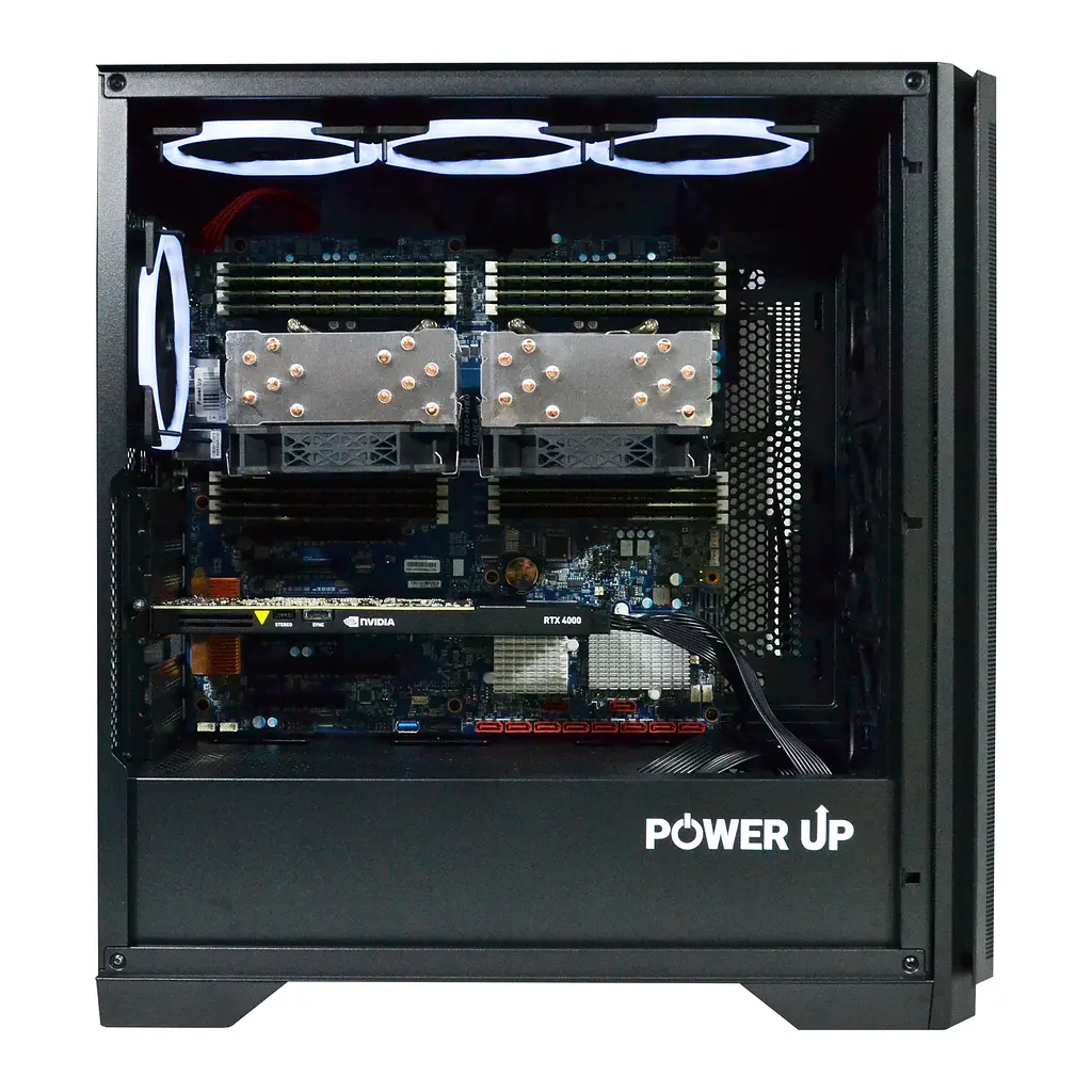 Двопроцесорна робоча станція Power Up #455 Xeon E5 2699 v4 x2/64 GB/SSD 1TB/NVIDIA Quadro RTX4000 8 Gb - фото 2