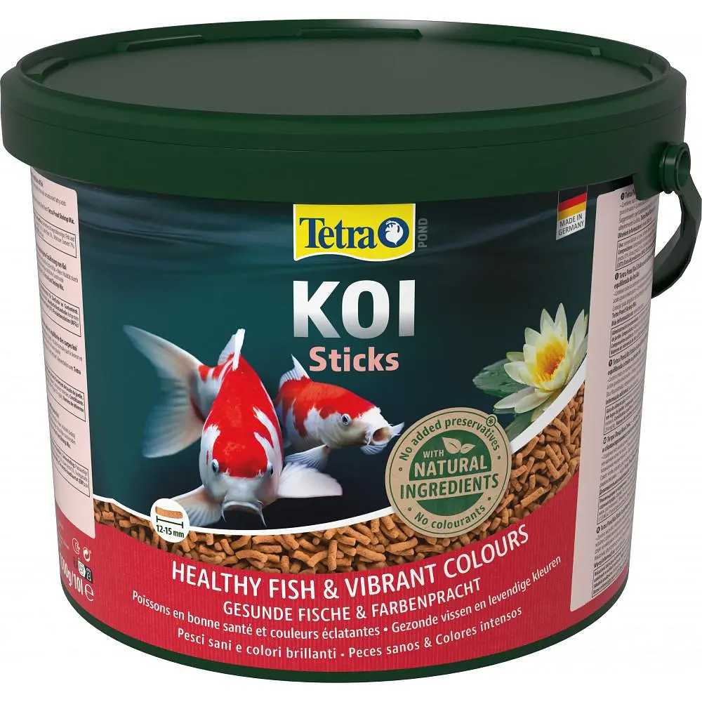 Сухой корм для прудовых рыб Tetra в палочках KOI Sticks 10 л для карпов кои - фото 4