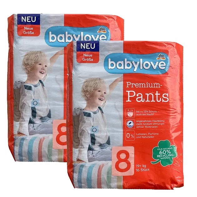 Підгузки-трусики Babylove Premium 8 (19+) кг 32 шт