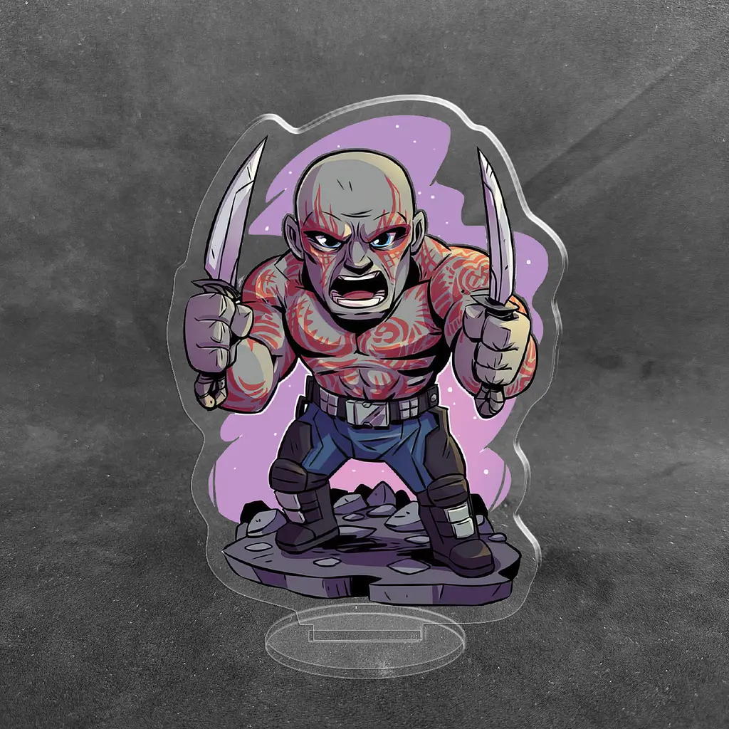 Акрилова колекційна фігурка Чібі Chibi Вартові Галактики Дракс Руйнівник 10 cм