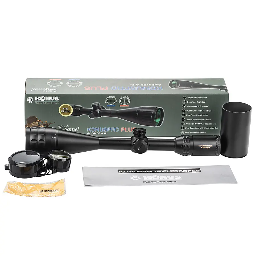 Оптичний приціл KONUS KONUSPRO-PLUS 6-24x50 30/30 IR AO - фото 3