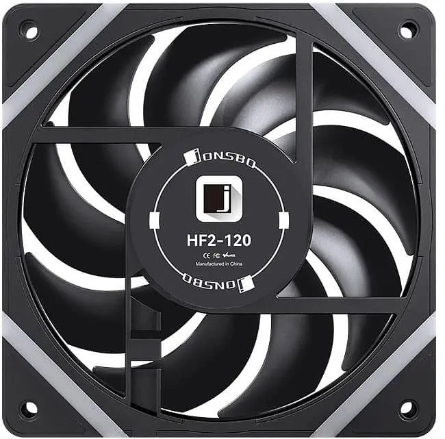 Вентиялтор JONSBO HF2-120BR Reverse ARGB Black (HF2-120BR ARGB Black) - фото 4