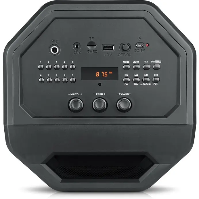 Портативный музыкальный центр бумбокс REAL-EL X-757 Black - фото 5