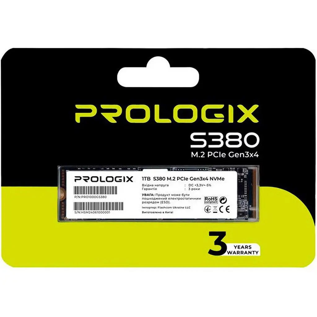SSD накопичувач Prologix S380 1TB (PRO1000GS380) [119330] - фото 3