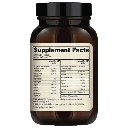 Пробіотики і пребіотики Dr. Mercola Full Spectrum Enzymes 90 капсул - фото 2