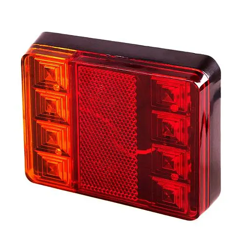 LED Задній ліхтар квадратний 58LED 12V/ 120 х 95 х 23 мм 2 шт. (BL-64908) - фото 4